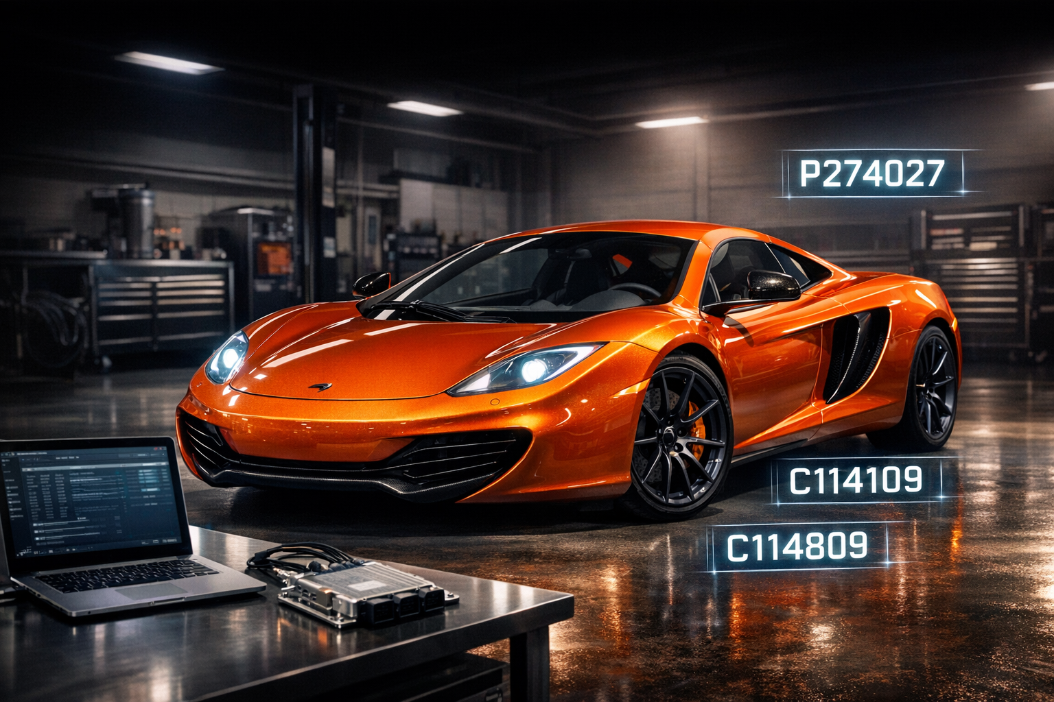 McLaren MP4-12C ECU Fix: Solve P274027, C114109 and C114809 DTCs